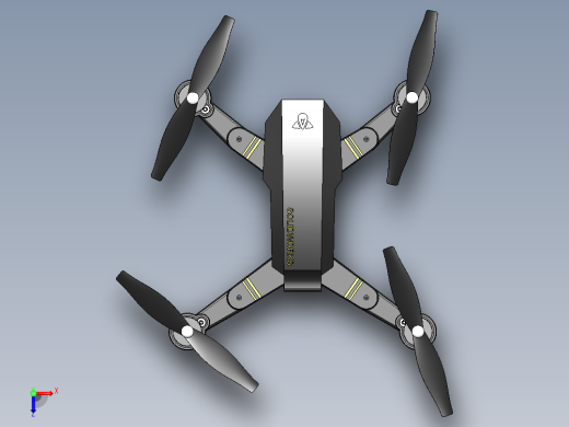 低空四轴无人机俯视缩略图