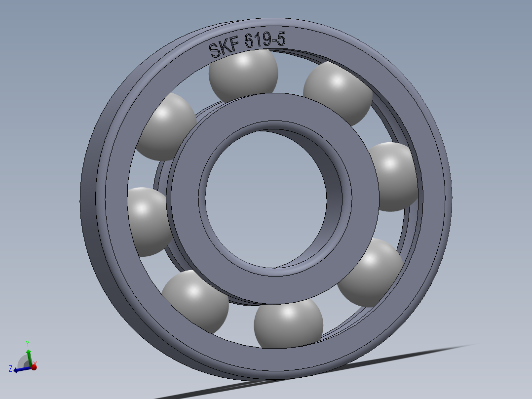 滚珠轴承-SKF BALL BEARING 619-5 5x13x4