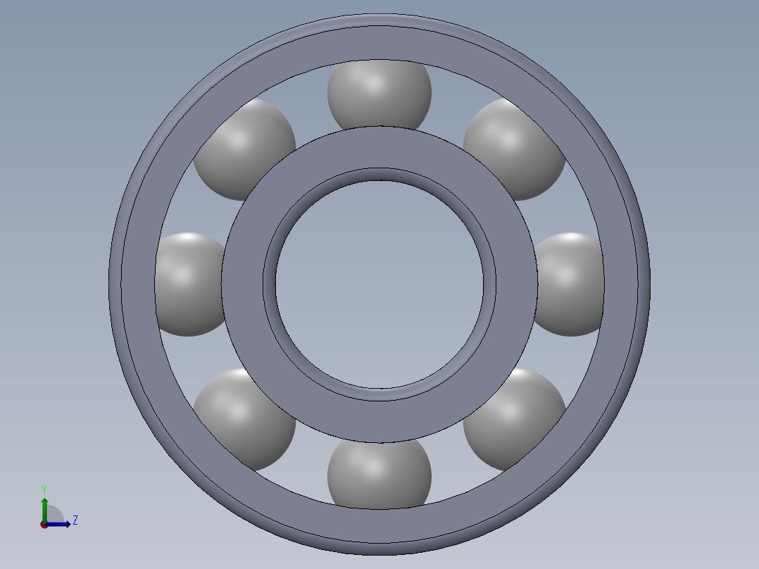 滚珠轴承-SKF BALL BEARING 619-5 5x13x4左视图