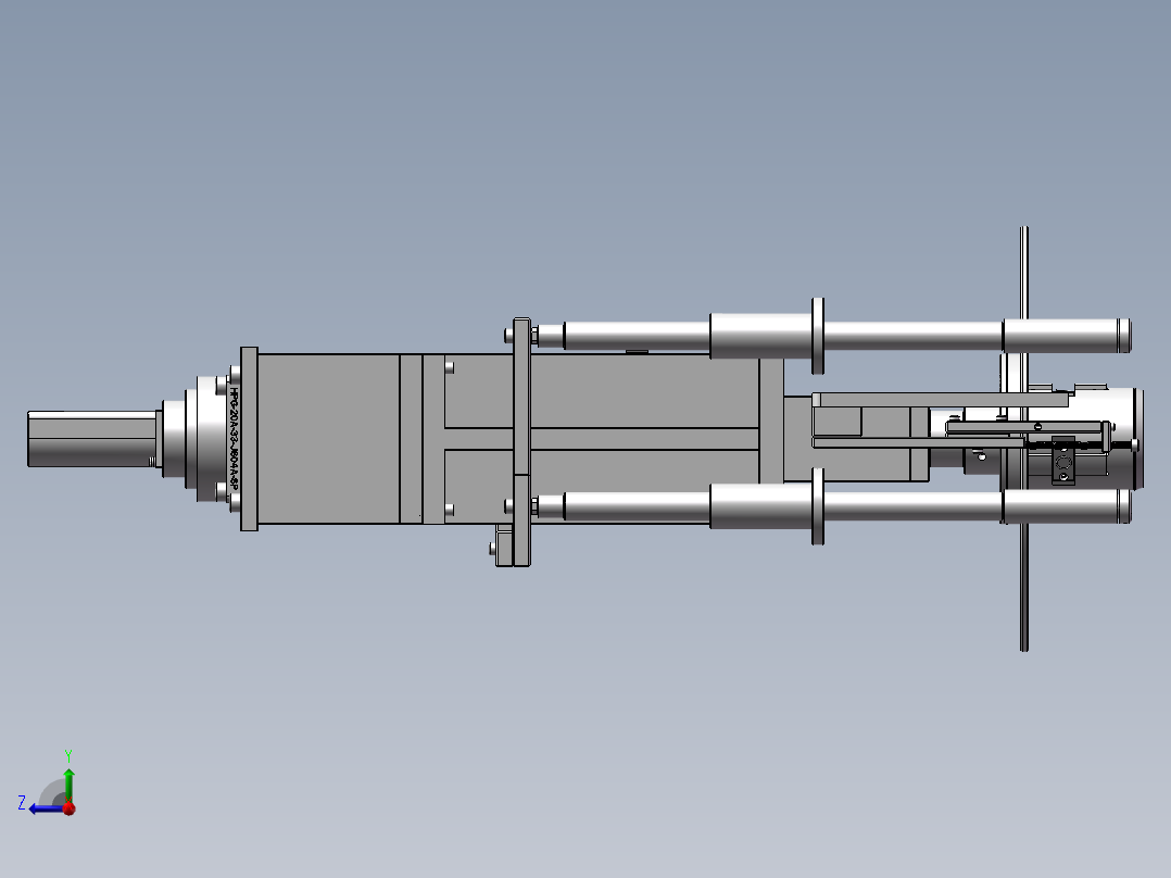 自动卷绕机构右视图