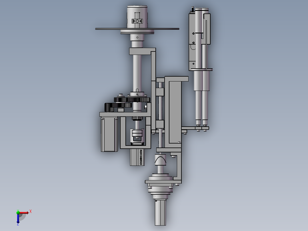 自动卷绕机构俯视图