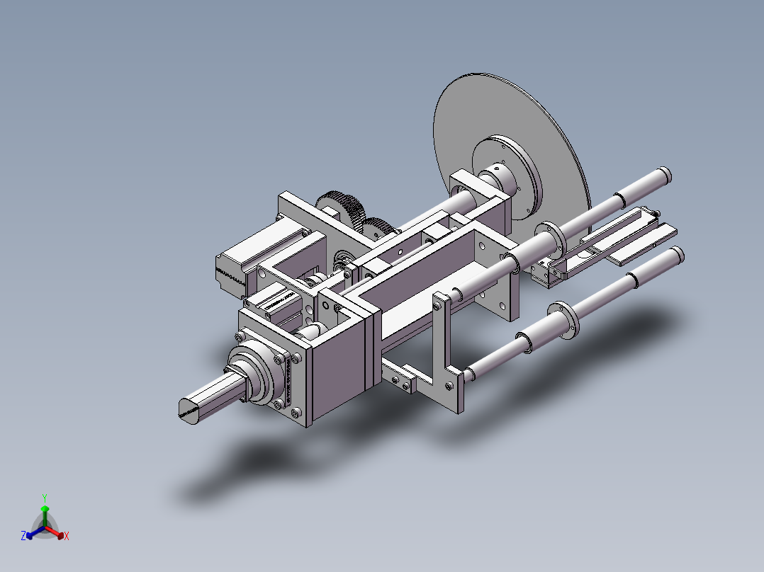 自动卷绕机构正等轴测图