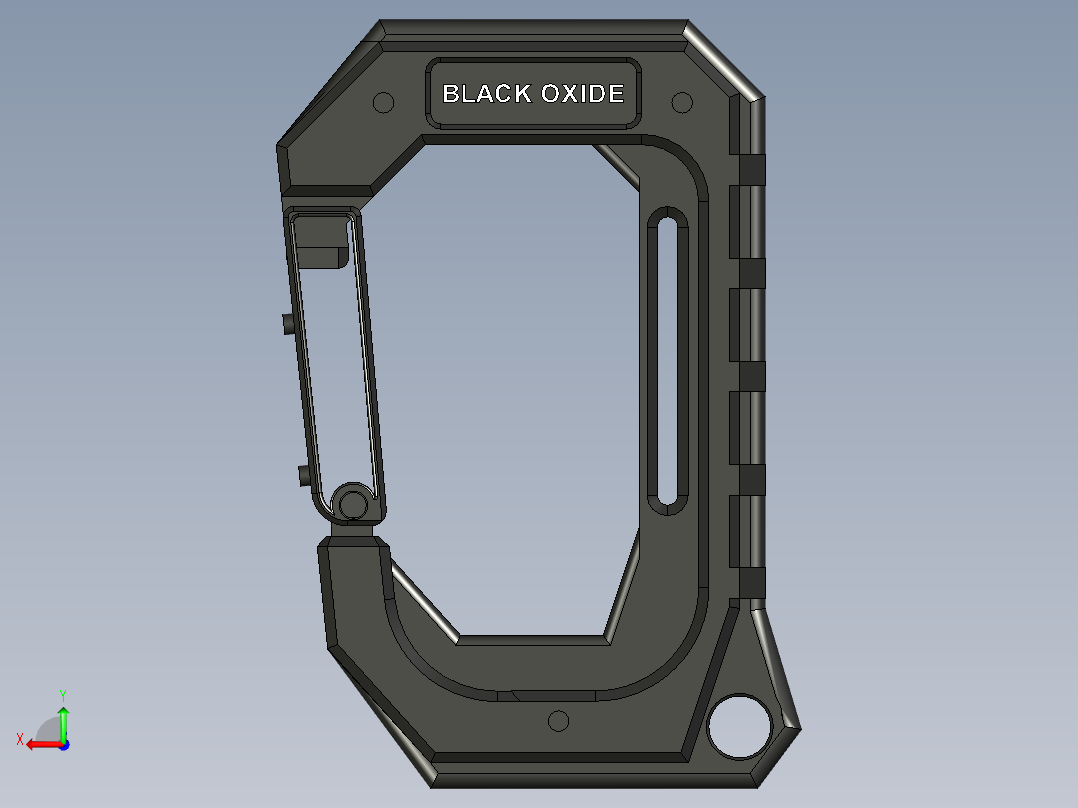 橱柜挂钩后视图