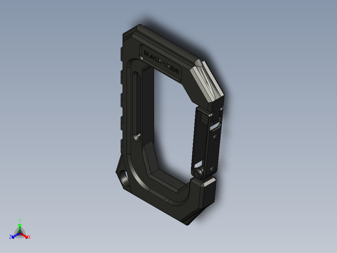 橱柜挂钩正等轴测图