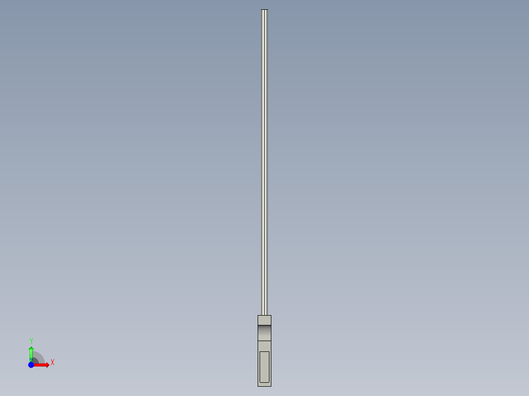 基恩士FU-12_kc图纸模型前视图