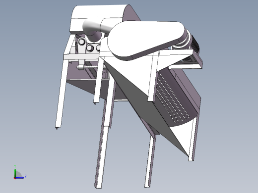 玉米剥皮脱粒机822691左视缩略图