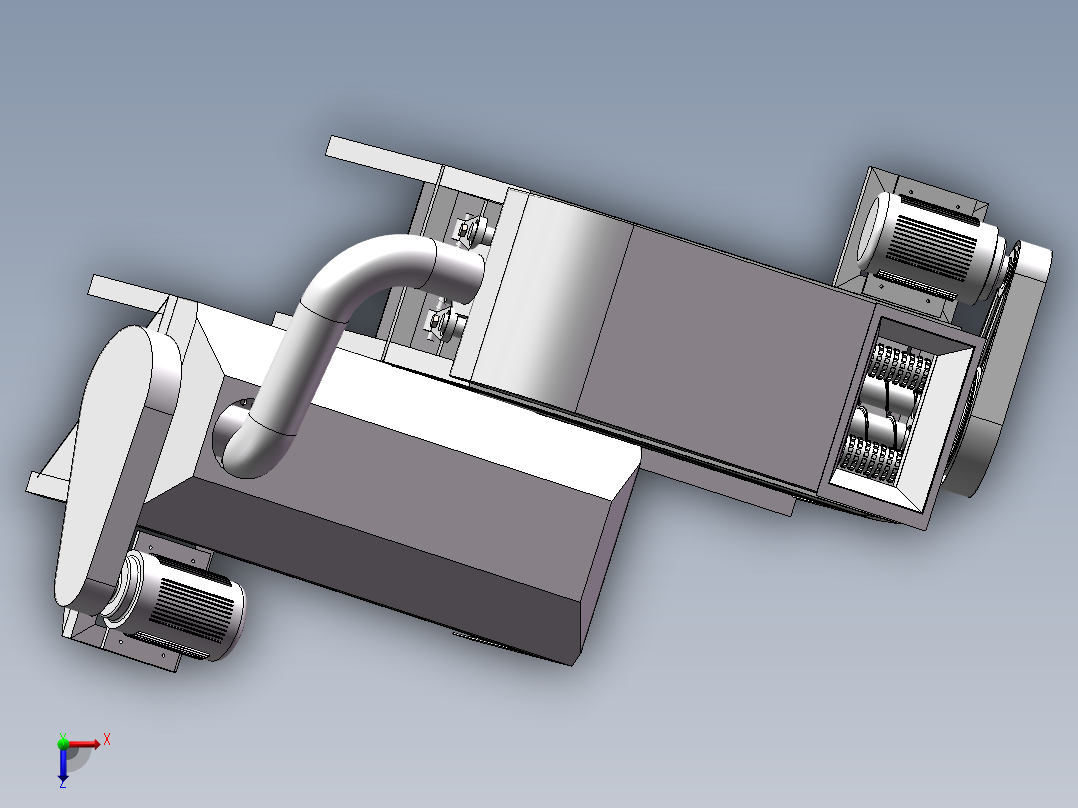 玉米剥皮脱粒机822691俯视图