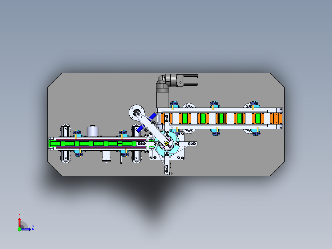 中空旋转式上下料机构