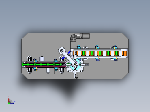 中空旋转式上下料机构