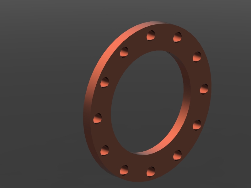 法兰标准，带有不同尺寸的设计表