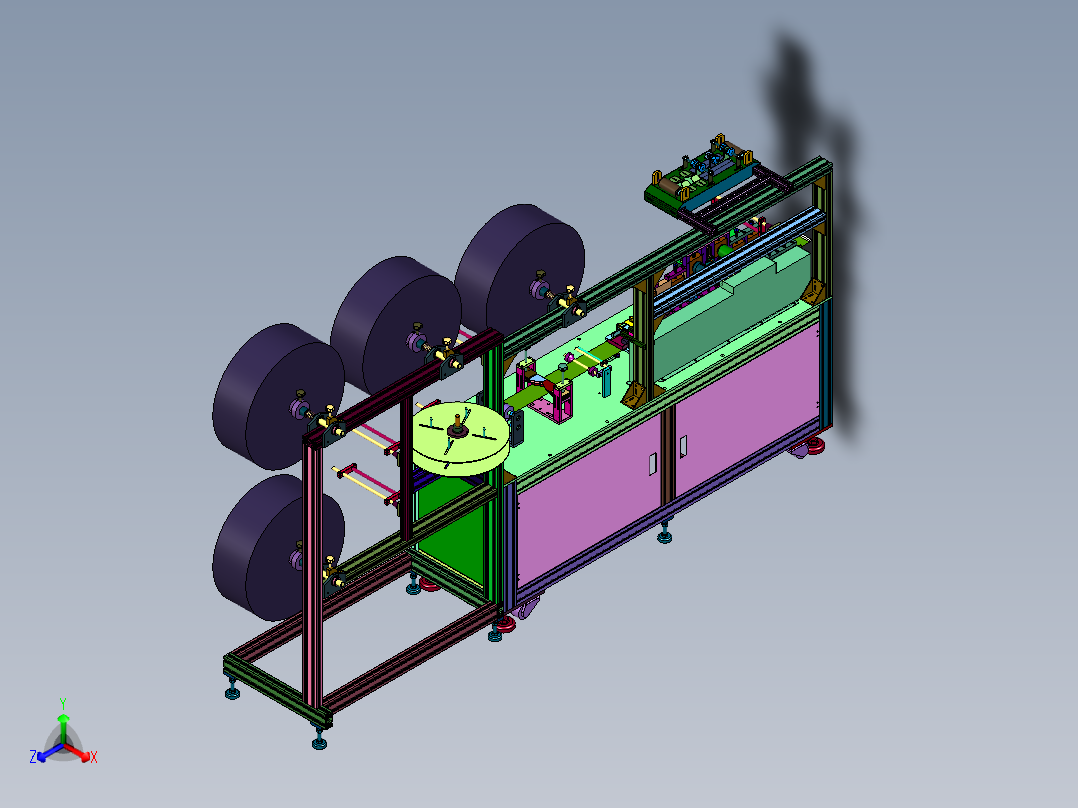 口罩弹力布复合成型机