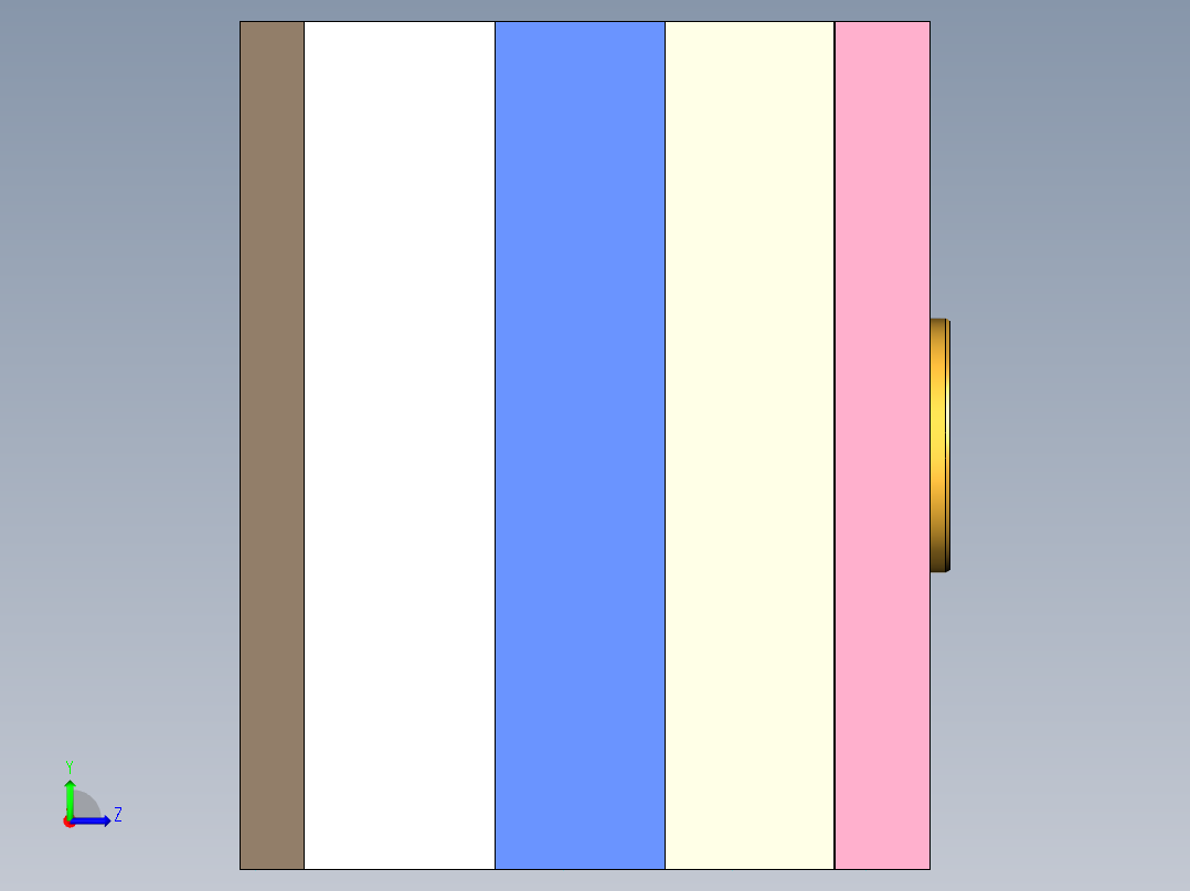 电动盖板左视图