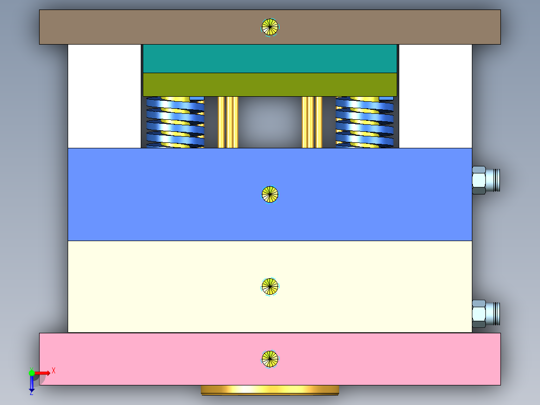 电动盖板俯视图