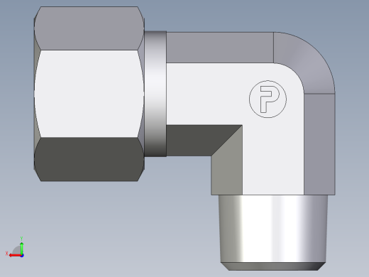卡套式工业通用硬管接头EO_Male_stud_elbow_WE12SR71后视缩略图