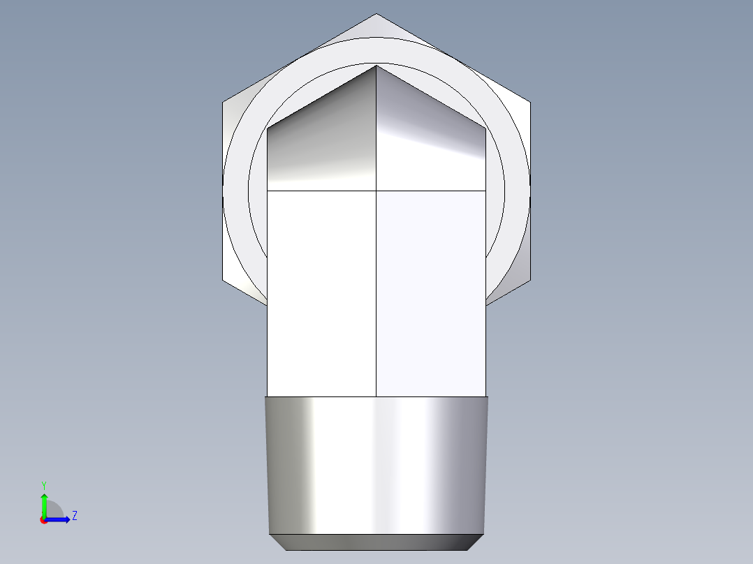卡套式工业通用硬管接头EO_Male_stud_elbow_WE12SR71左视图