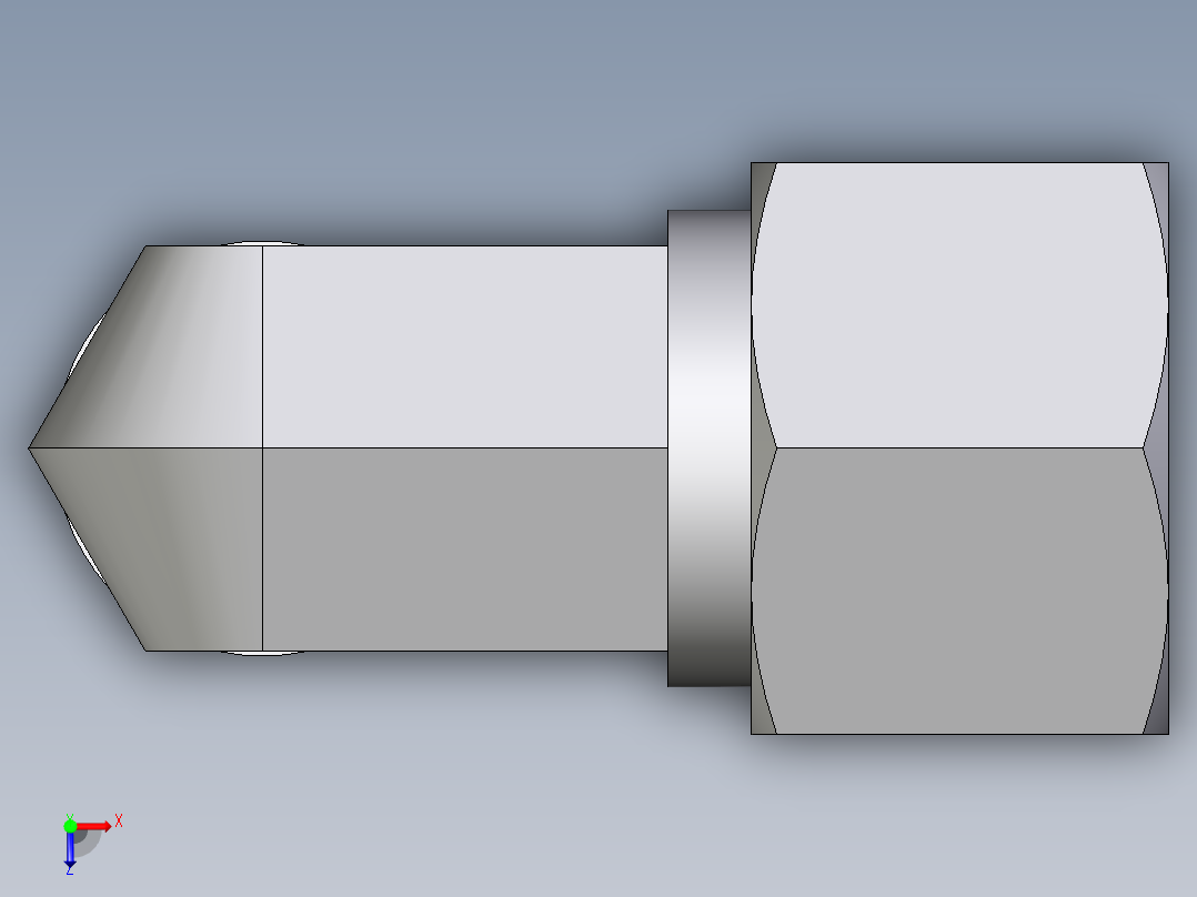 卡套式工业通用硬管接头EO_Male_stud_elbow_WE12SR71俯视图