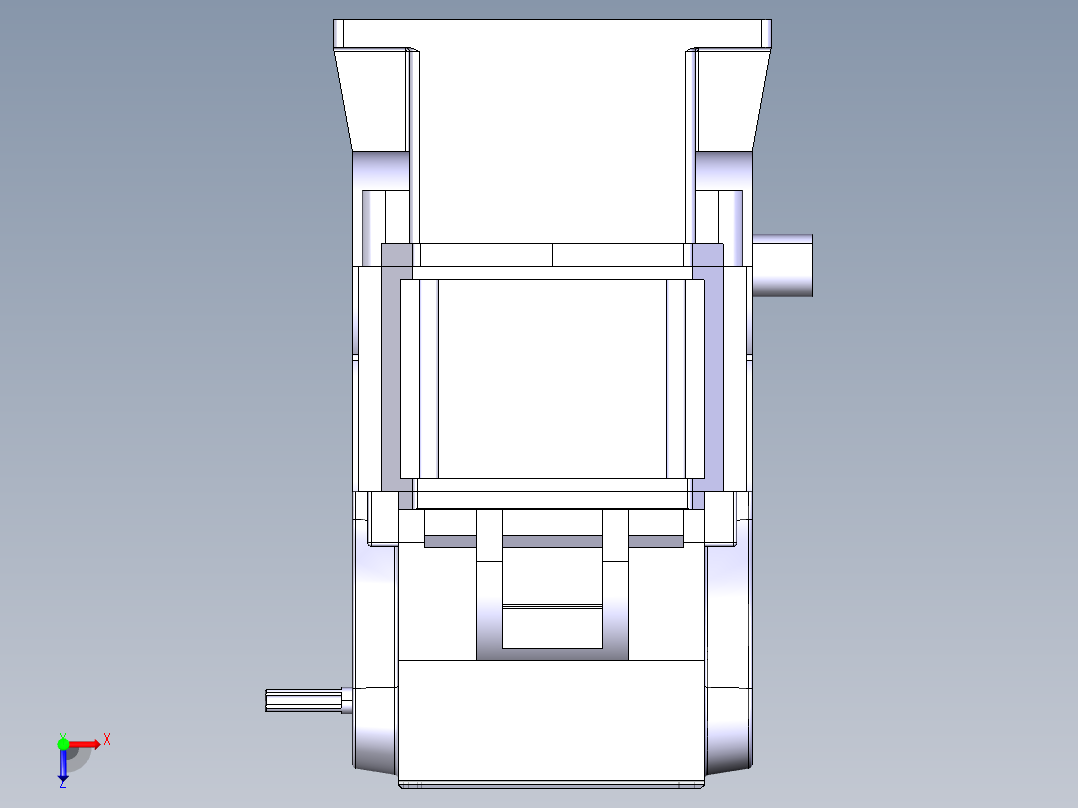 girbox二级斜齿轮箱俯视图