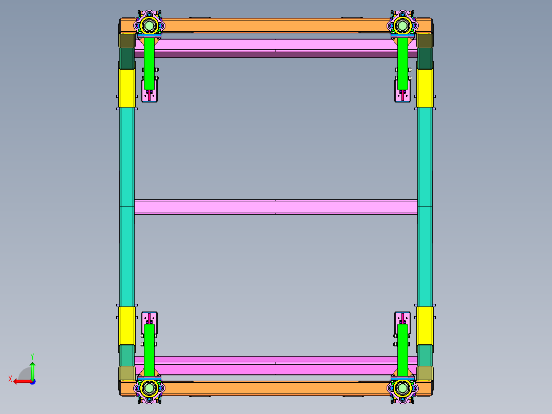 高架车身托架 (VBC) 后视图