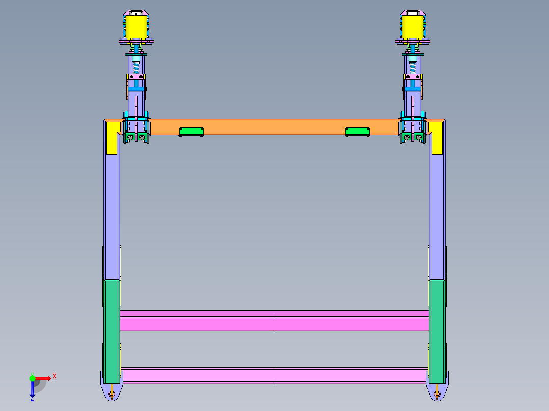 高架车身托架 (VBC) 俯视图