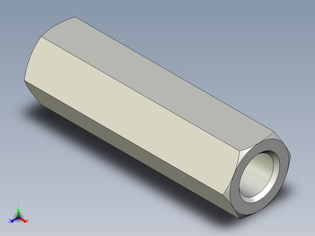 螺母-Nut_M9-45-13-30-30.stp正等轴测图