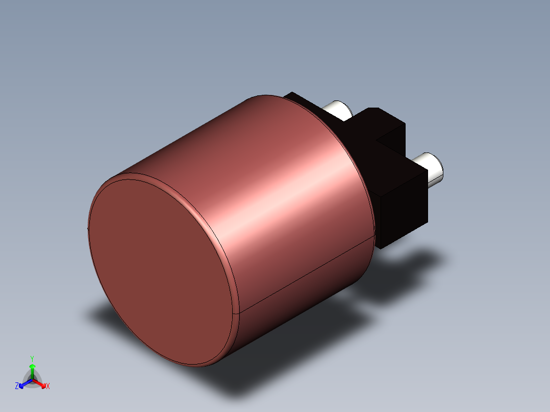保险丝座正等轴测图