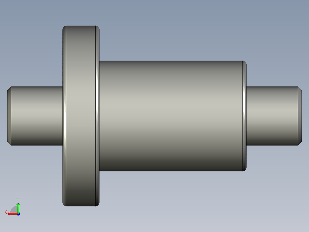 山云日尚SYS滚珠丝杠SFI1605.stp后视图