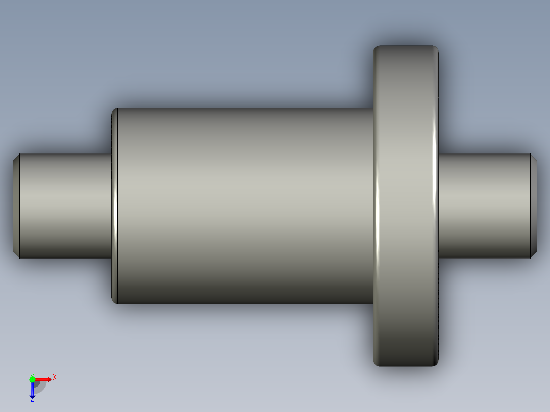 山云日尚SYS滚珠丝杠SFI1605.stp俯视图