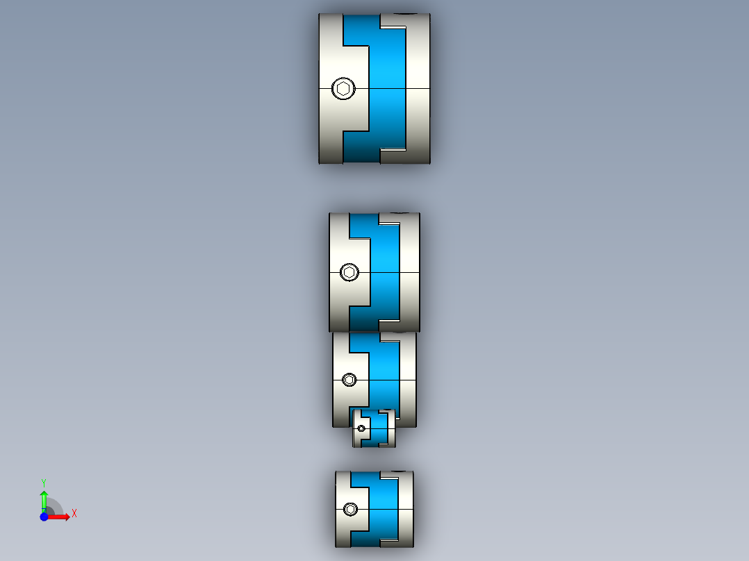 各种十字滑块型联轴器=943126==100前视图