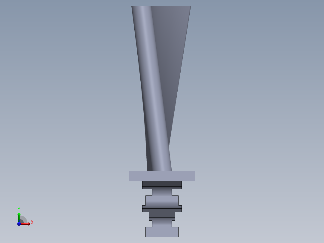 涡轮 叶片 涡扇 (20)前视图