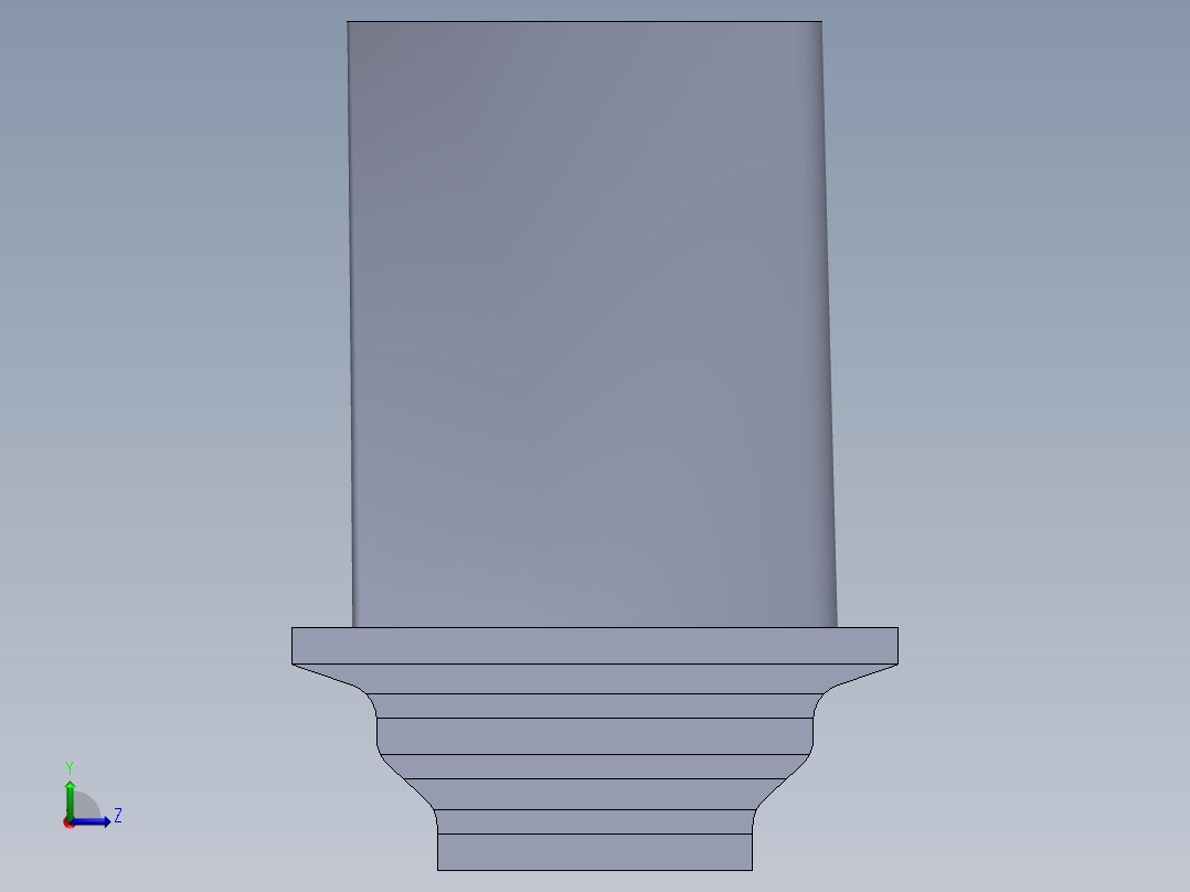 涡轮 叶片 涡扇 (20)左视图