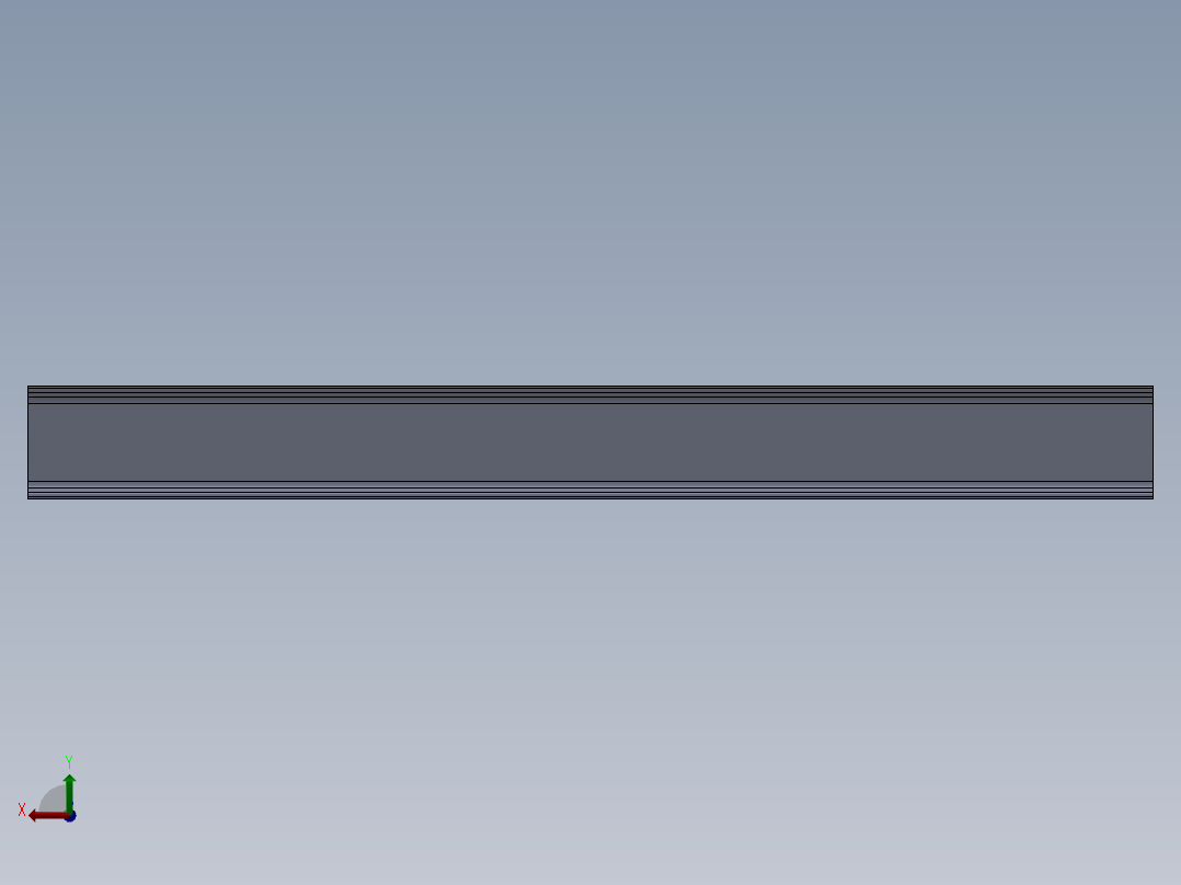 GBT706热轧型钢3D模型后视图