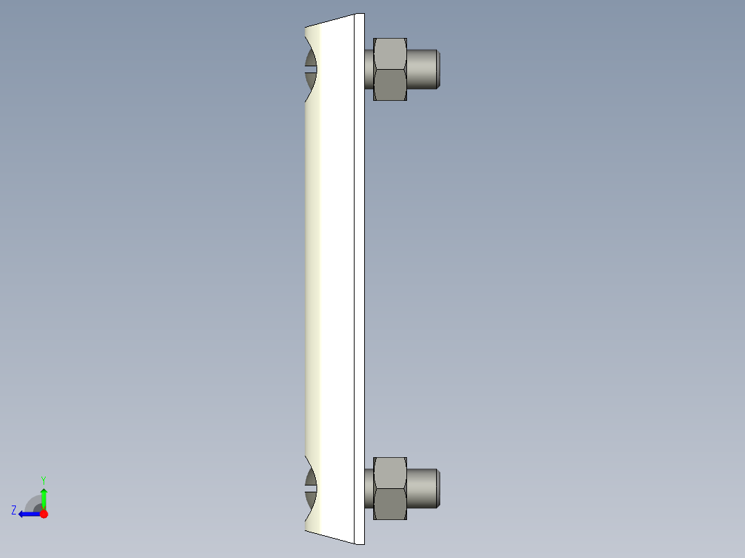 油錶HCX,HCX.INOX-3D多系列多零件图纸模型右视图