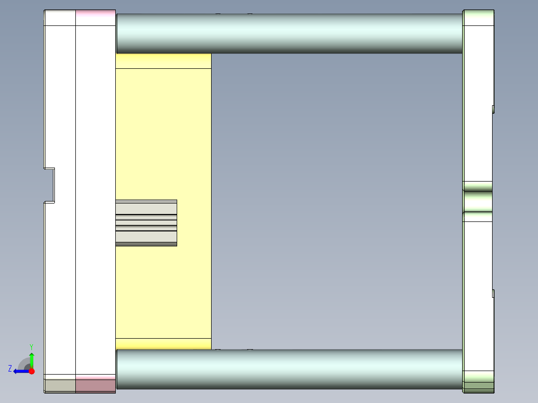 WR01-笔记本CNC工装夹具三维模型CNC2-0112右视图