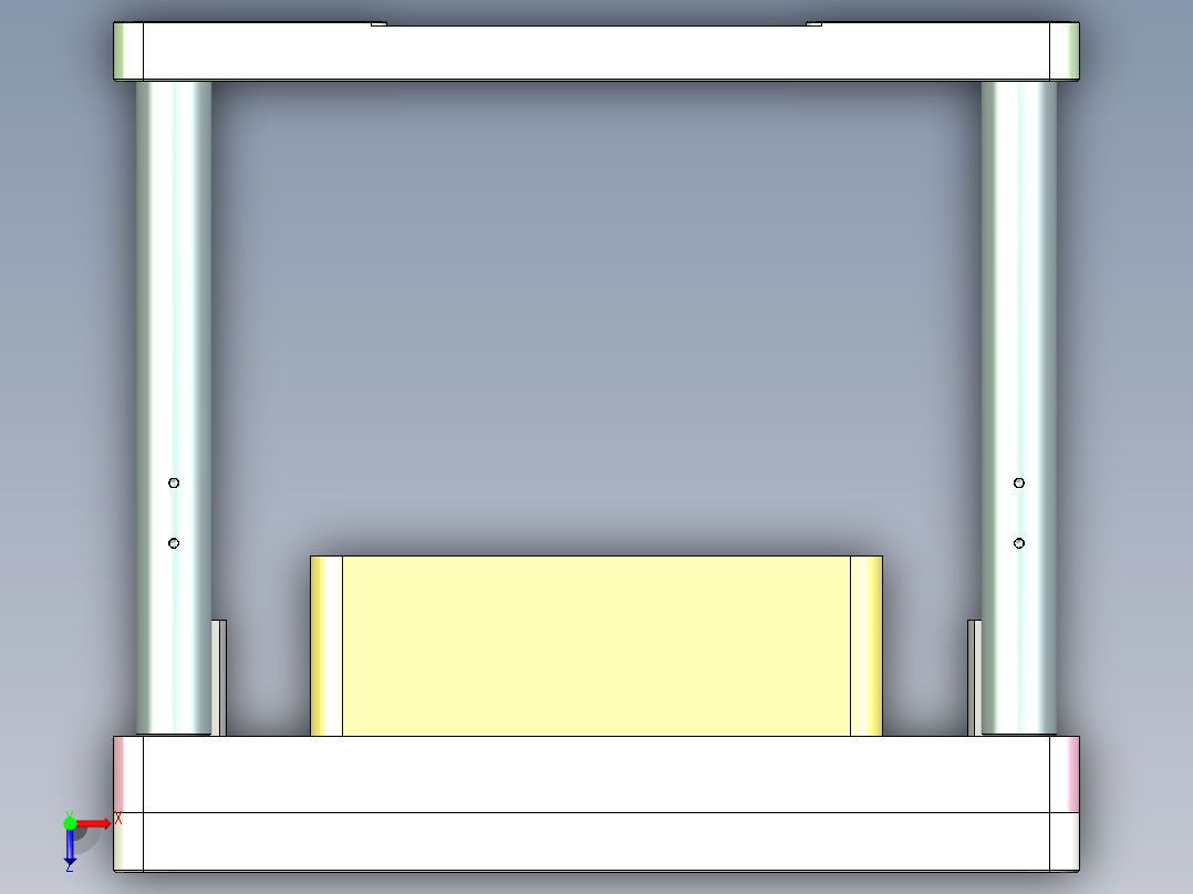 WR01-笔记本CNC工装夹具三维模型CNC2-0112俯视图