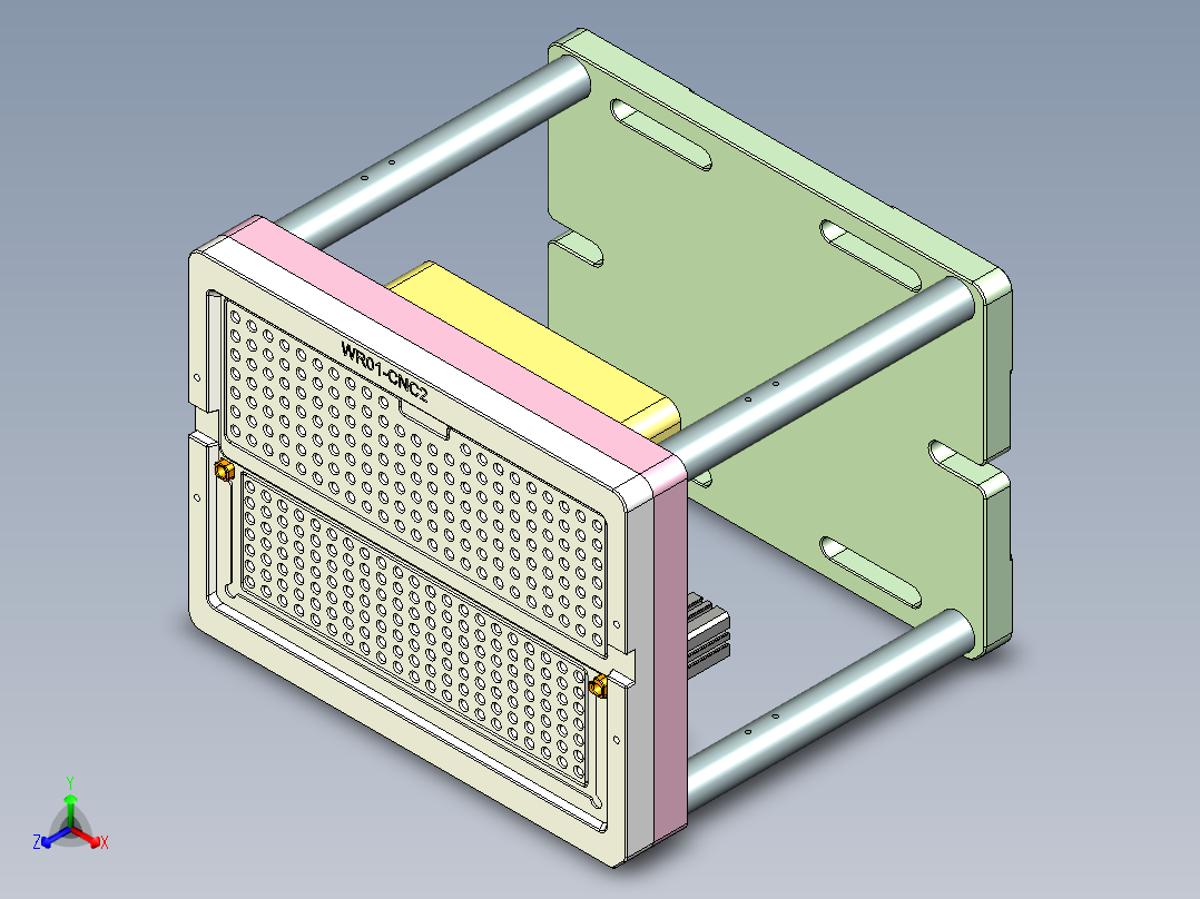 WR01-笔记本CNC工装夹具三维模型CNC2-0112正等轴测图