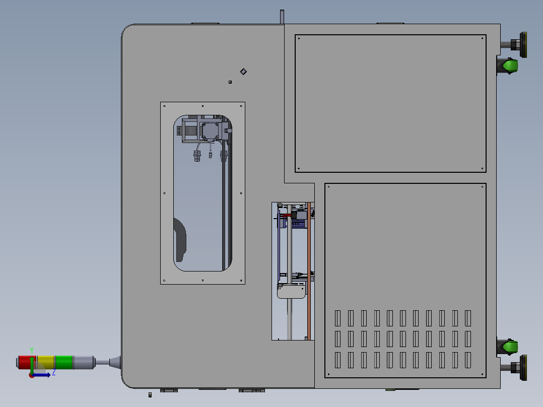 PCB植板机sw20可编辑左视图