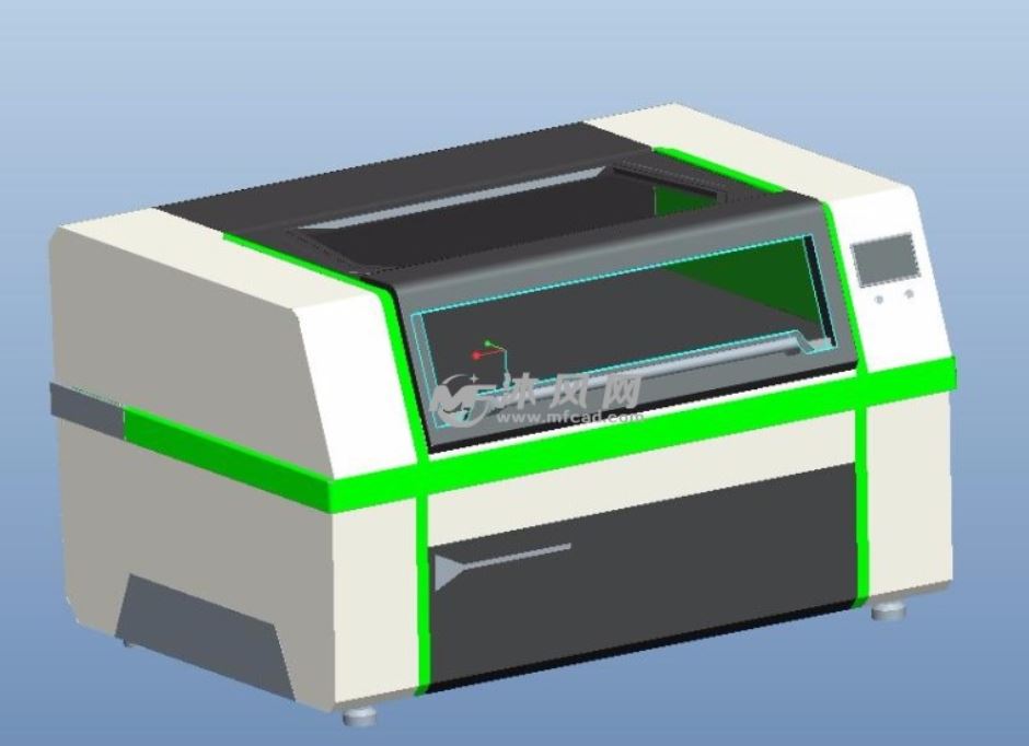 激光切割机GN750-550（sw20可编辑+cad）