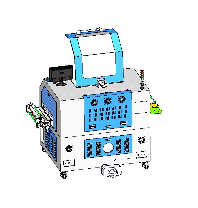 激光切割机GN750-550（sw20可编辑+cad）