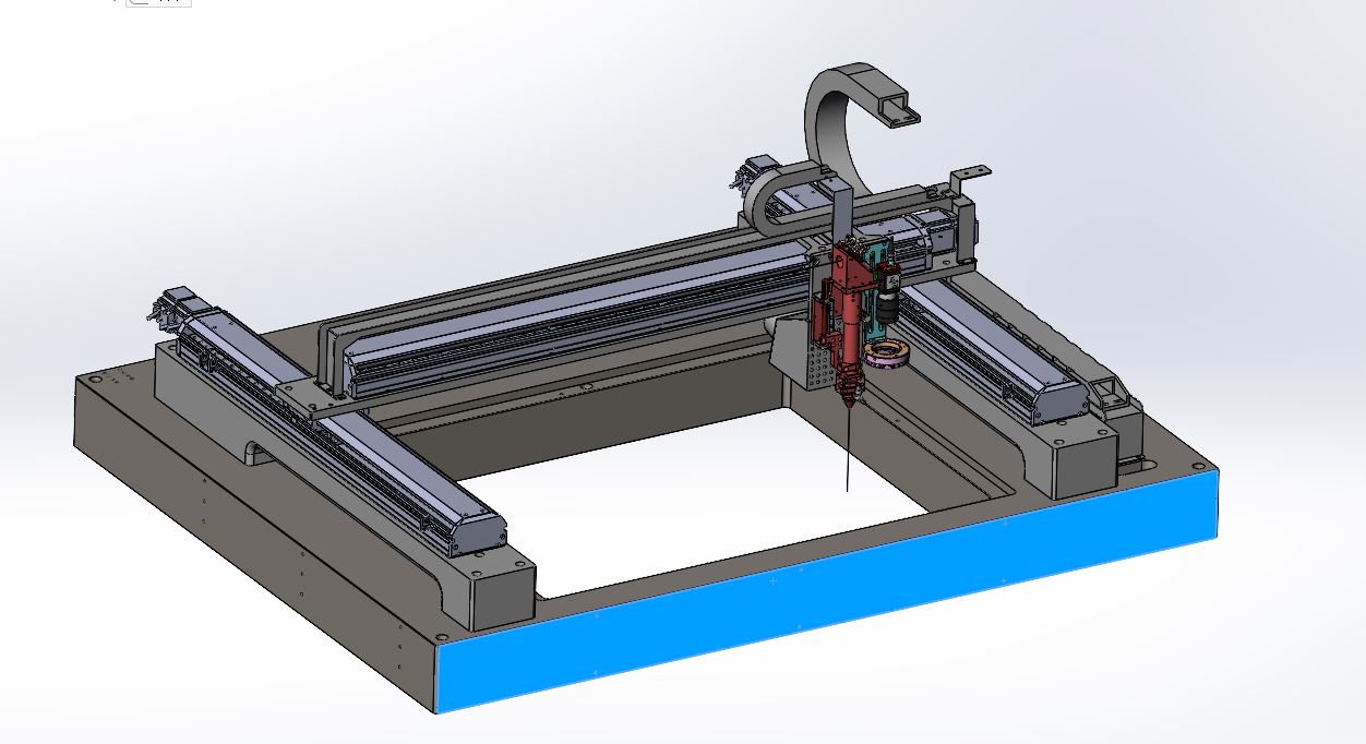 激光切割机GN750-550（sw20可编辑+cad）