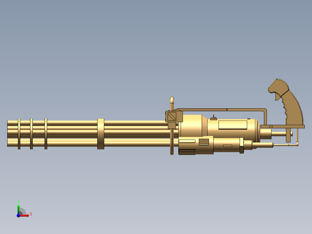 黄金加特林前视图