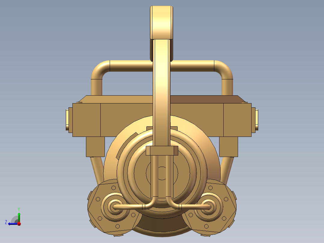 黄金加特林右视图