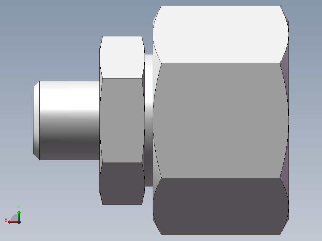 直通变径接头、2D-12-24后视图