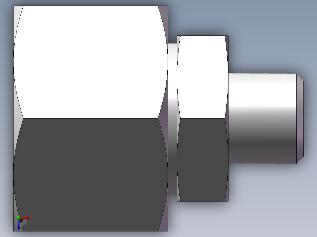 直通变径接头、2D-12-24俯视图