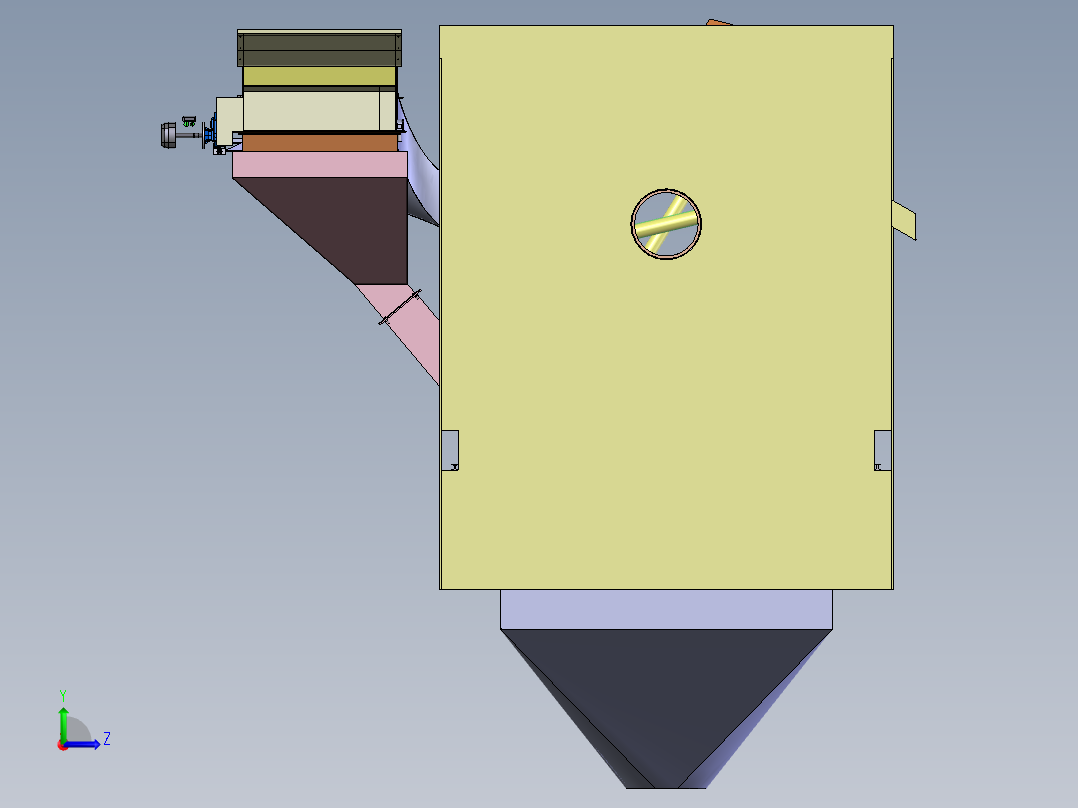 蔬菜清洗机左视图