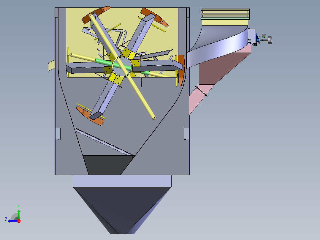 蔬菜清洗机右视图
