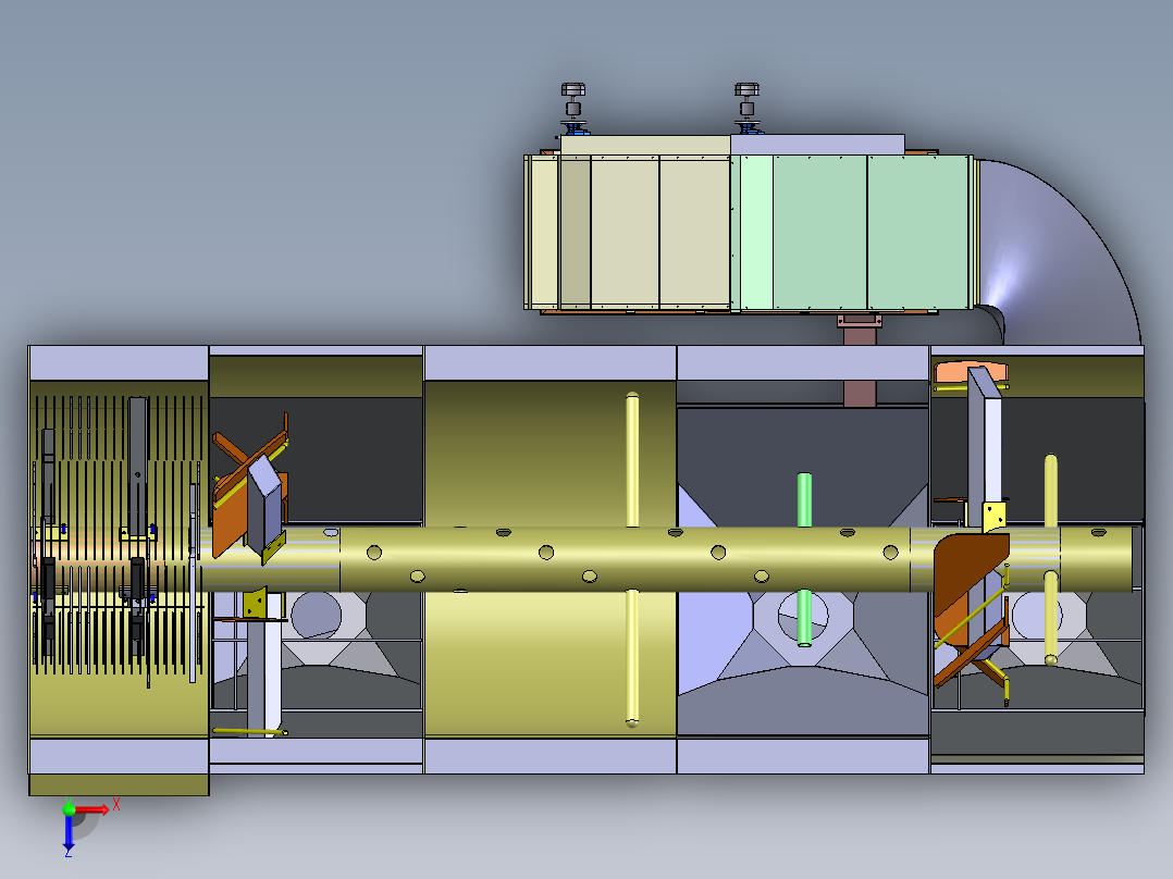 蔬菜清洗机俯视图
