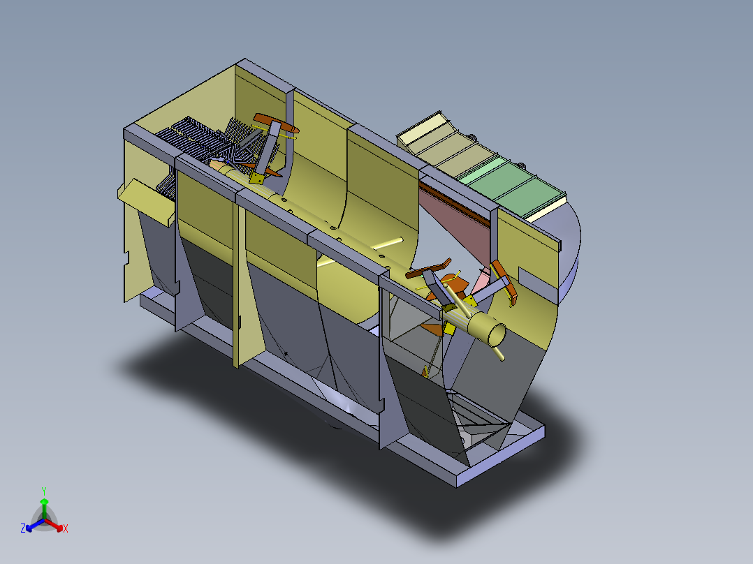 蔬菜清洗机正等轴测图