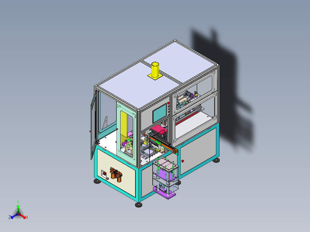 Y电容自动套磁环点胶机