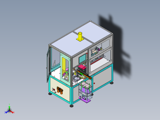 Y电容自动套磁环点胶机