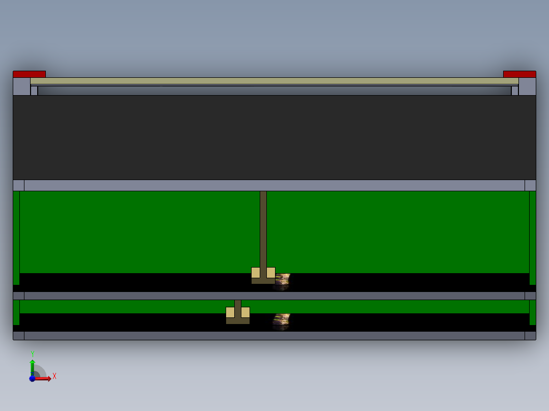 货架、双层蔬果架俯视图